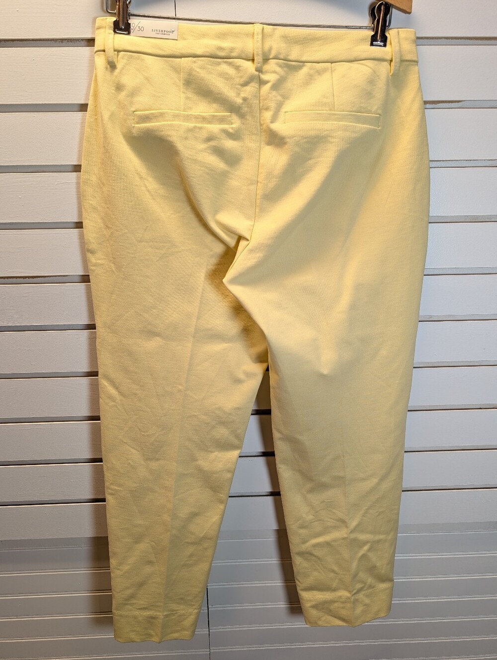 NWT LIVERPOOL LA‎ Kelsey Stretch Slim Leg Ponte Trouser Pants Size 10 Banana - Picture 7 of 10